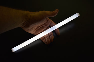 12 inch 15mm White Premium Glow Sticks- 10 Per Package